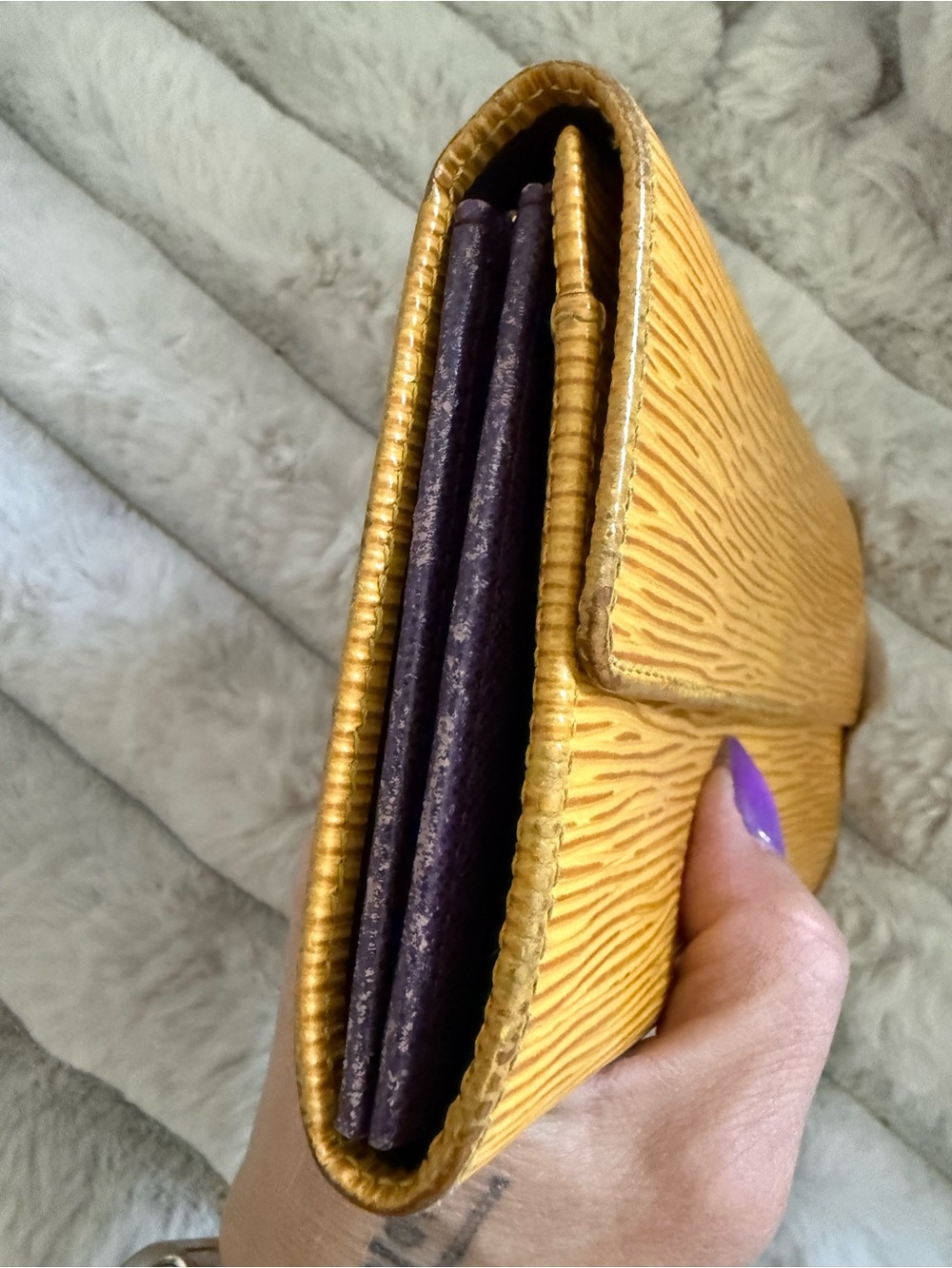 Louis Vuitton Epi Leather Wallet in Yellow - Picture 4 of 13